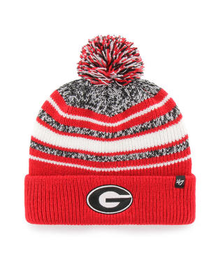 Georgia Bulldogs - Red Bubbler Cuff Knit Youth Beanie, 47 Brand