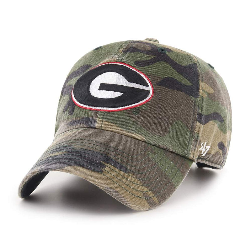 Georgia Bulldogs - Camo Clean Up Hat, 47 Brand