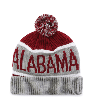 Alabama Crimson Tide - Razor Red Calgary Cuff Knit, 47 Brand