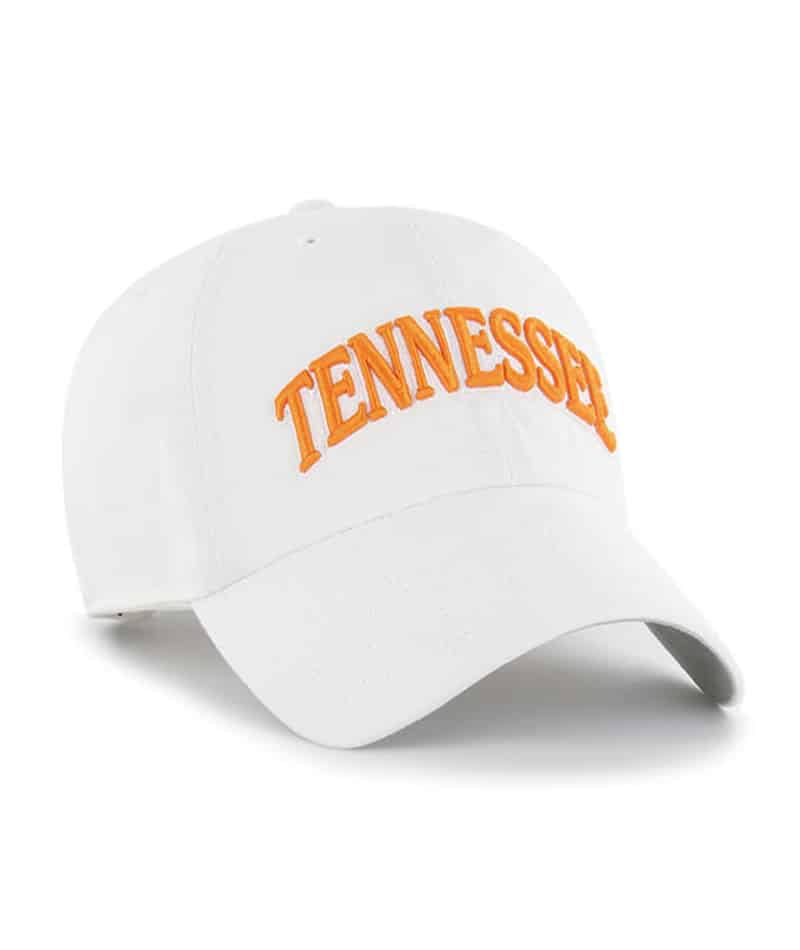 Tennessee Volunteers - White Archie Script Clean Up Hat, 47 Brand