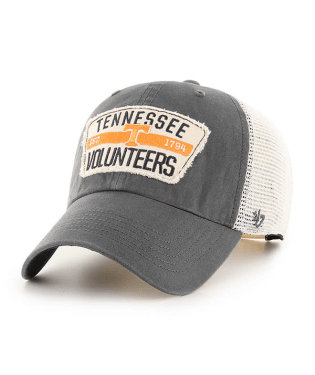 Tennessee Volunteers - Charcoal Crawford Clean Up Hat, 47 Brand