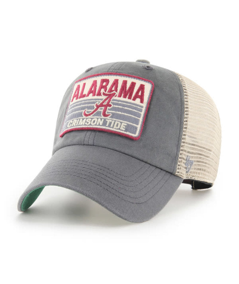 Alabama Crimson Tide - Charcoal for Stroke Clean Up Mesh Hat, 47 Brand