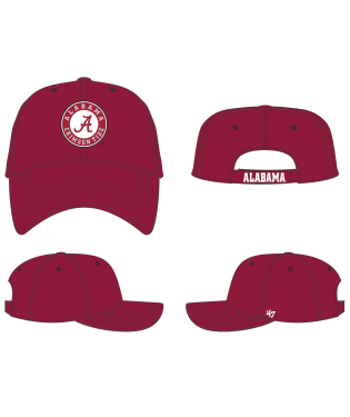 Alabama Crimson Tide - MVP Razor Red Hat, 47 Brand