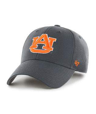Auburn Tigers - Charcoal MVP Adjustable Hat, 47 Brand
