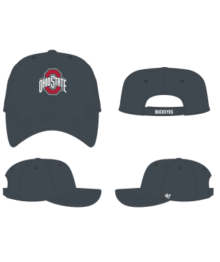 Ohio States Buckeyes - Charcoal MVP Hat, 47 Brand