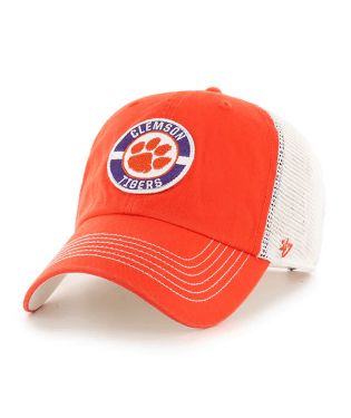 Clemson Tigers - Orange Porter Clean Up Hat, 47 Brand