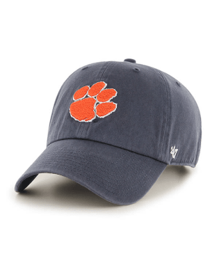 Clemson Tigers - Orange Clean Up Adjustable Hat, 47 Brand