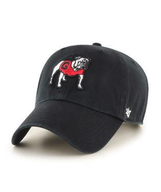 Georgia Bulldogs - Black Clean Up Hat, 47 Brand
