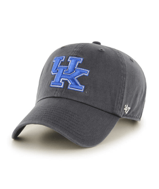 Kentucky Wildcats - Charcoal Clean Up Hat, 47 Brand
