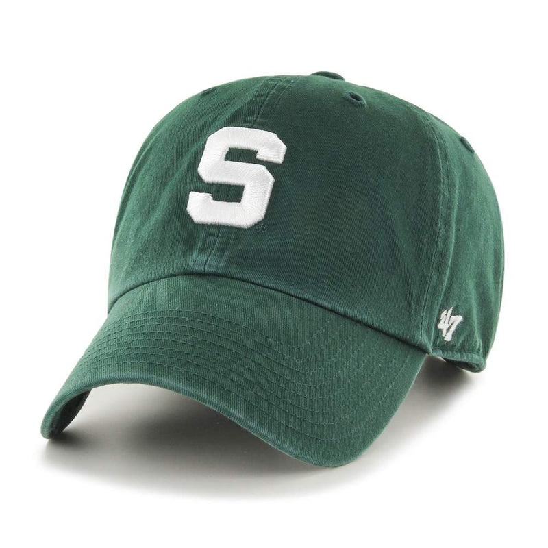 Michigan State Spartans - Dark Green Clean Up Hat, 47 Brand