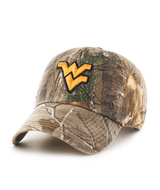 West Virginia Mountaineers - Realtree Clean Up Hat, 47 Brand