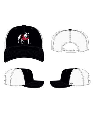 Georgia Bulldogs - Black Trucker Hat, 47 Brand