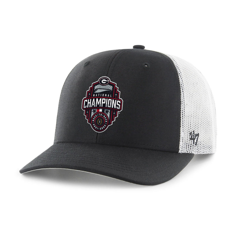 Georgia Bulldogs - 2022 National Champions Black Trucker Hat, 47 Brand