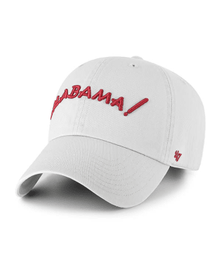 Alabama Crimson Tide - H-Champs Gray Script Side Clean Up Hat, 47 Brand