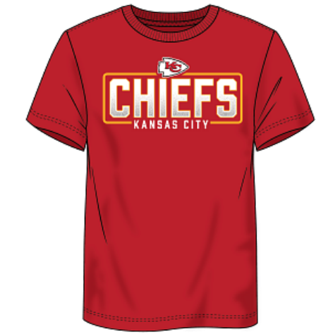 Kansas City Chiefs - Men's Iconic Cotton Team Physicality T-Shirt