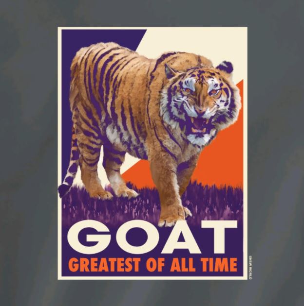 Clemson Tigers - Garment Colors Smoke Grey T-Shirt