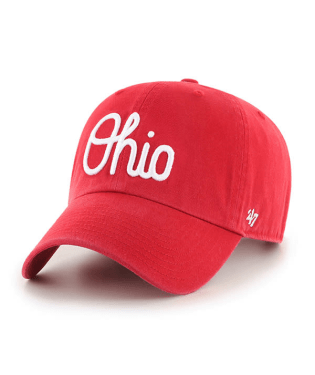 Ohio State Buckeyes - Vin Red Script Clean Up, 47 Brand