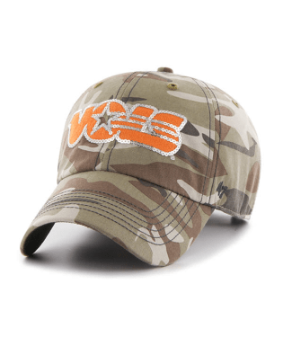 Tennessee Volunteers - Vin Faded Camo Sparkle Camo Clean Up Hat, 47 Brand