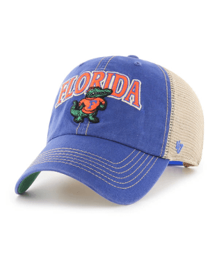 Florida Gators - Vin Vintage Royal Tuscaloosa Clean Up Hat, 47 Brand