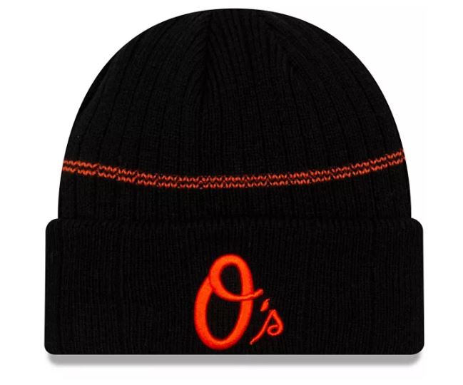 Baltimore Orioles - Primary Logo on Field Sport Cuffed Knit Hat, New Era
