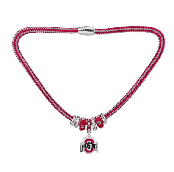 Ohio State - Rope Logo Charm Necklace