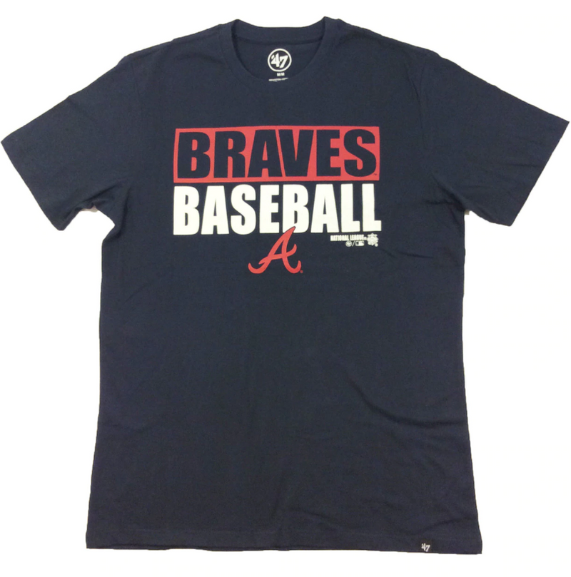 47 Brand MLB Atlanta Braves Blockout Super Rival T-shirt