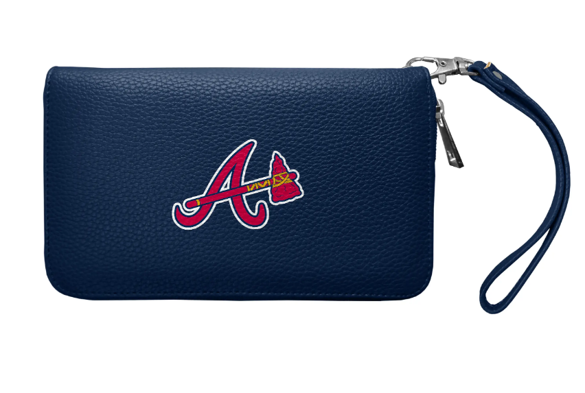 Atlanta Braves - Zip Organizer Pebble Wallet