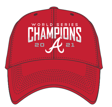 Atlanta Braves - World Series Champions Red Clean Up Hat, 47