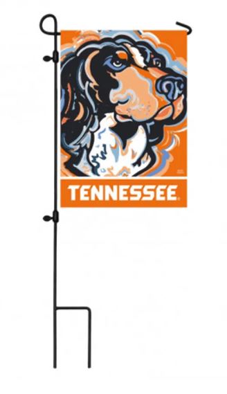 Tennessee Volunteers - Mascot Suede Garden Flag