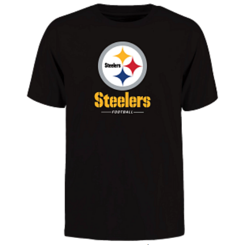 Pittsburgh Steelers - Evergreen Cotton Team Lockup T-Shirt
