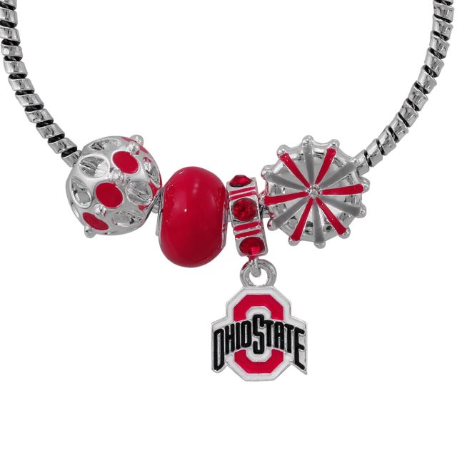 University of Ohio State- Ohio State Buckeyes - Charm Cuff Bracelet