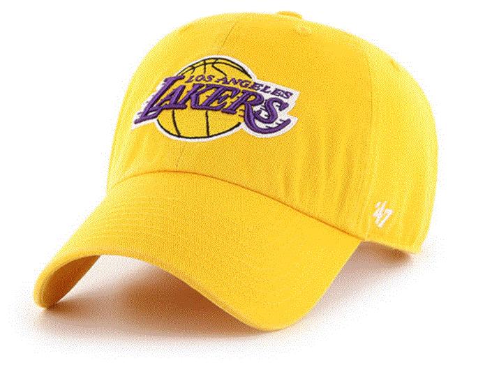 Los Angeles Lakers - Yellow Gold Clean Up Hat, 47 Brand