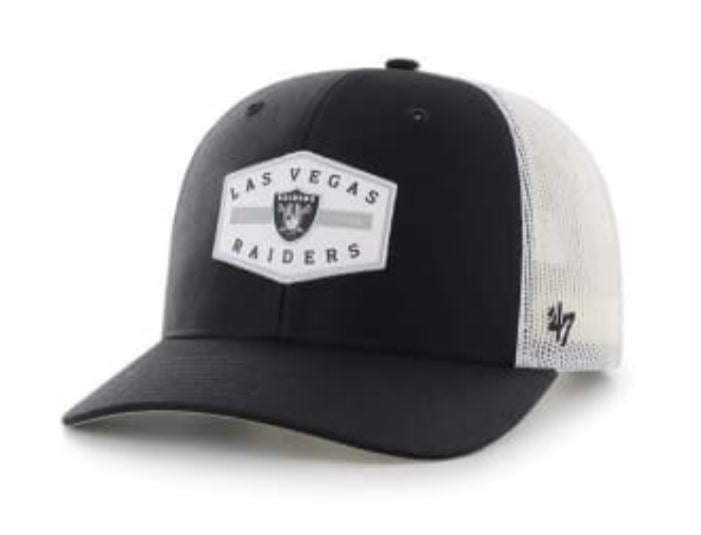Las Vegas Raiders - Black Convoy Trucker Hat, 47 Brand