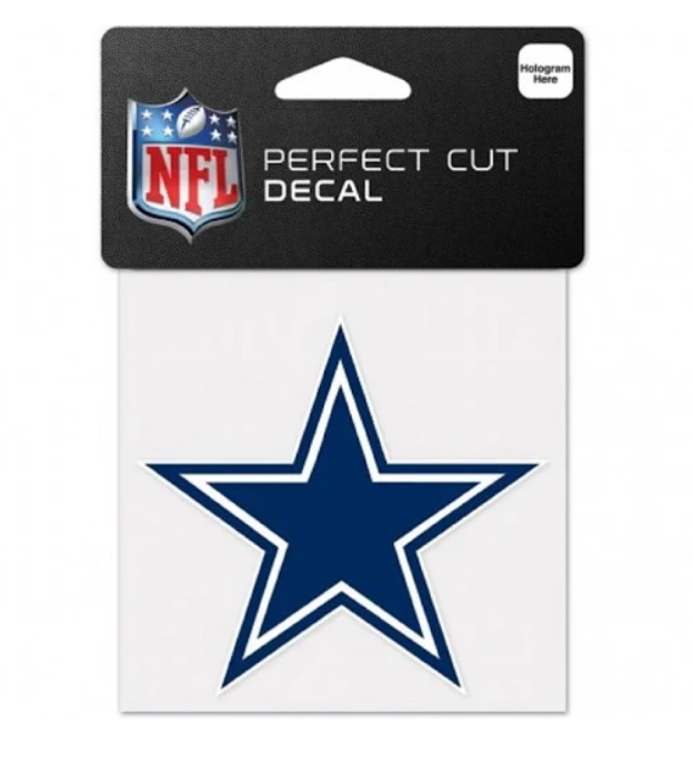 Dallas Cowboys Decal 4x4 Perfect Cut Color