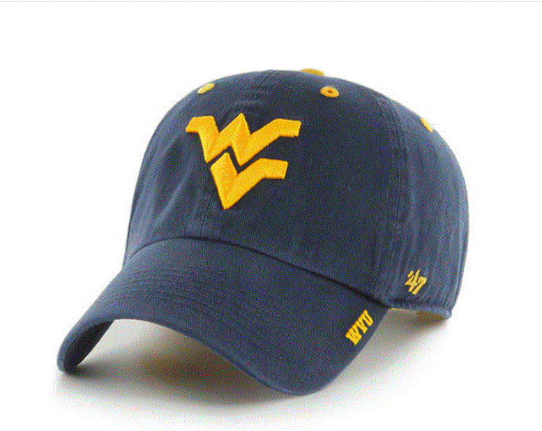 West Virginia Mountaineers - Navy Ice Clean Up Hat, 47 Brand