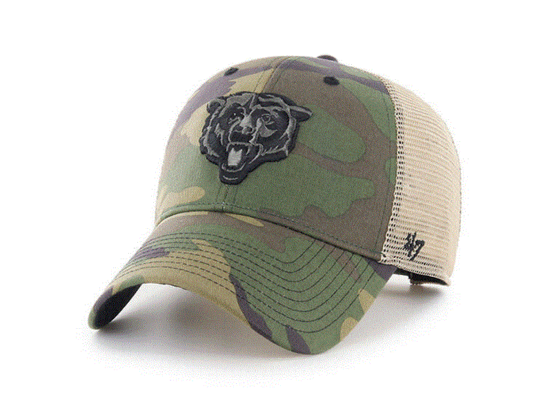 Chicago Bears - Camo Camo Branson Strap MVP Hat, 47 Brand