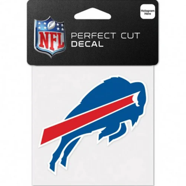 Buffalo Bills Decal 4x4 Perfect Cut Color