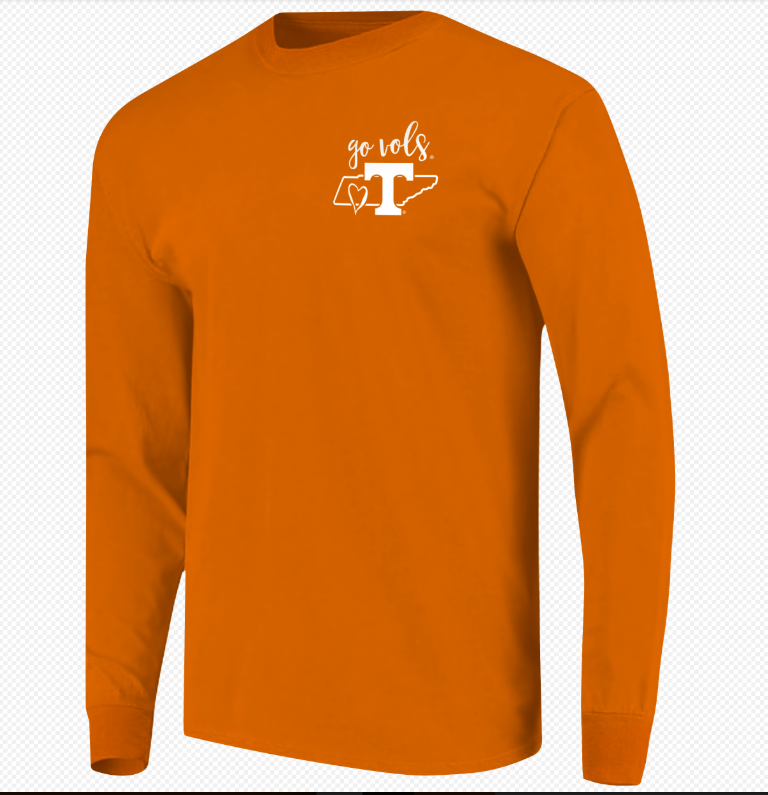 Tennessee Volunteers Orange Home Sweet Home Long Sleeve Shirt