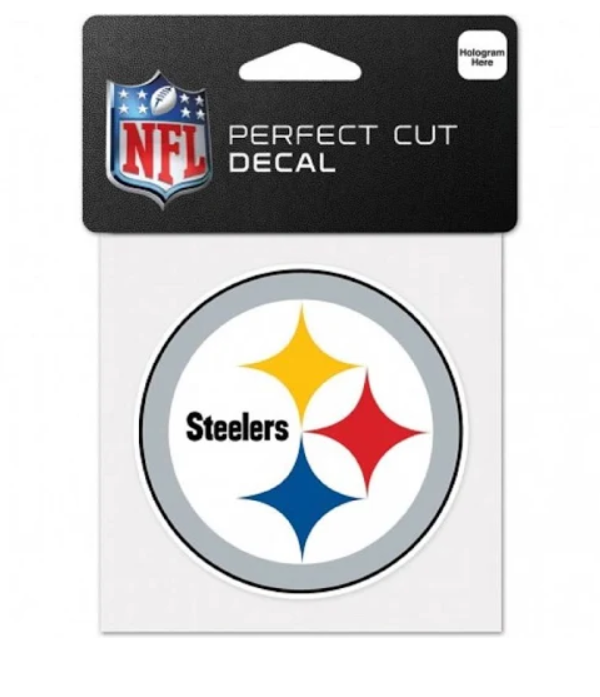 Pittsburgh Steelers Decal 4x4 Perfect Cut Color