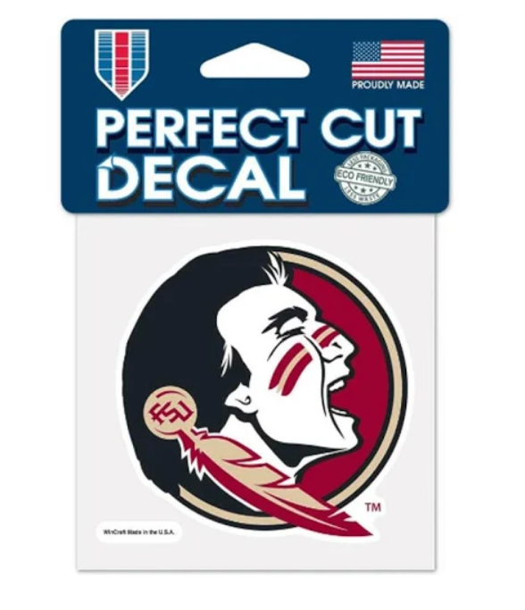 Florida State Seminoles Decal 4x4 Perfect Cut Color