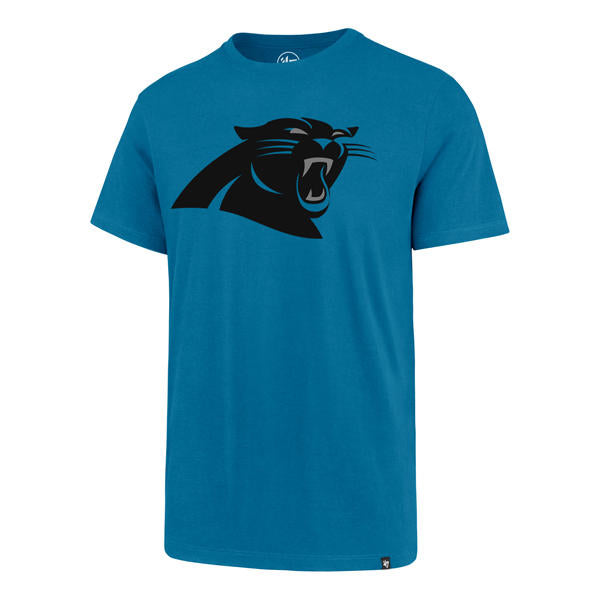 Carolina Panther Glacier Blue imprint Super Rival  T-Shirt 