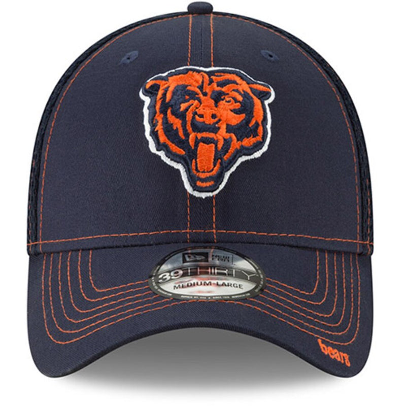 Chicago Bears New Era Navy 39THIRTY Neo Flex Hat