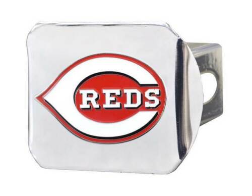 Cincinnati Reds Hitch Cover in Chrome Finish