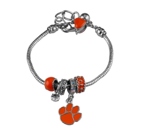 Clemson  Charm Bracelet