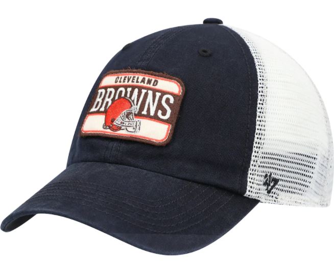 Cleveland Browns - Black Fluid Clean Up Adjustable Hat, 47 Brand