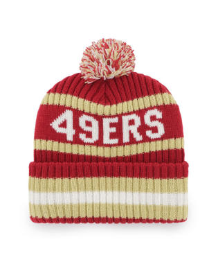 San Francisco 49ers - Red Bering Cuff Knit Hat, 47 Brand