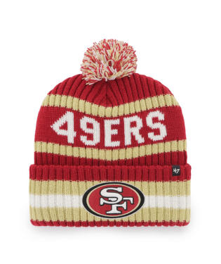 San Francisco 49ers - Red Bering Cuff Knit Hat, 47 Brand