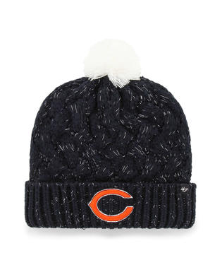 Chicago Bears - Navy Fiona Cuff Knit Beanie for Kids, 47 Brand