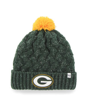 Green Bay Packers - Dark Green Fiona Cuff Knit, 47 Brand