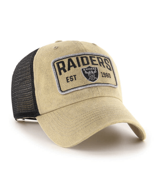 Las Vegas Raiders - Khaki Clean Up Mesh Hat, 47 Brand